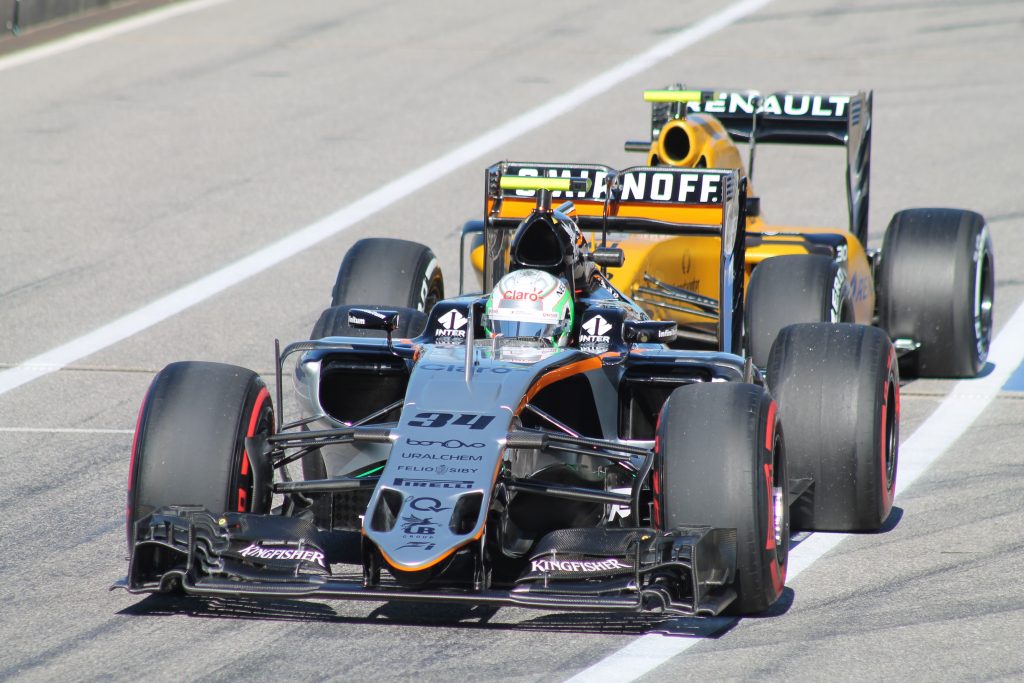 Alfonso Cellis with Force India. Copyright @ Wise Racing World